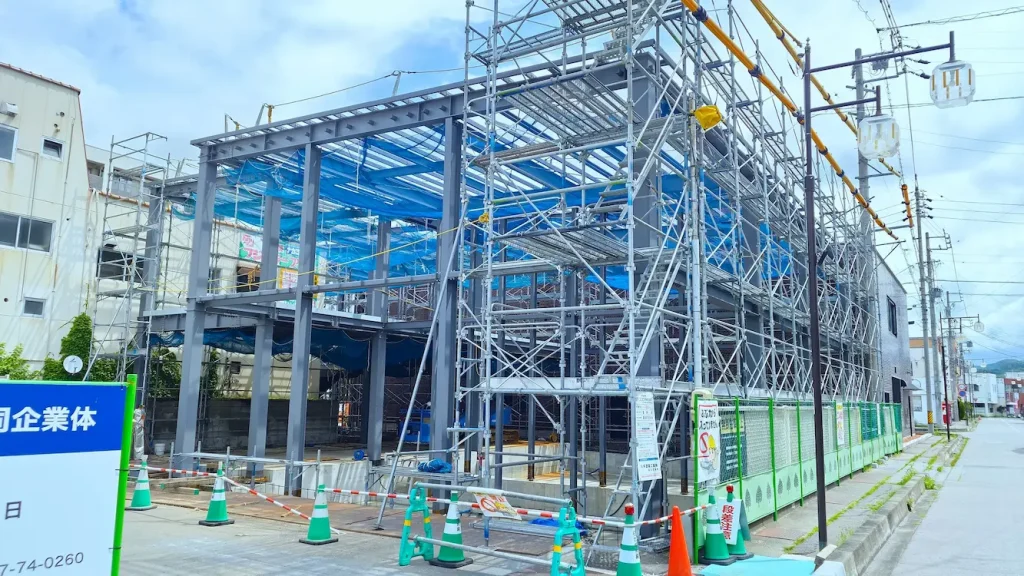 建築中の様子